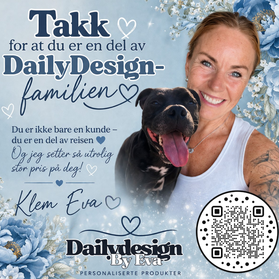 Takkekort med DIN personlige signatur ✍️