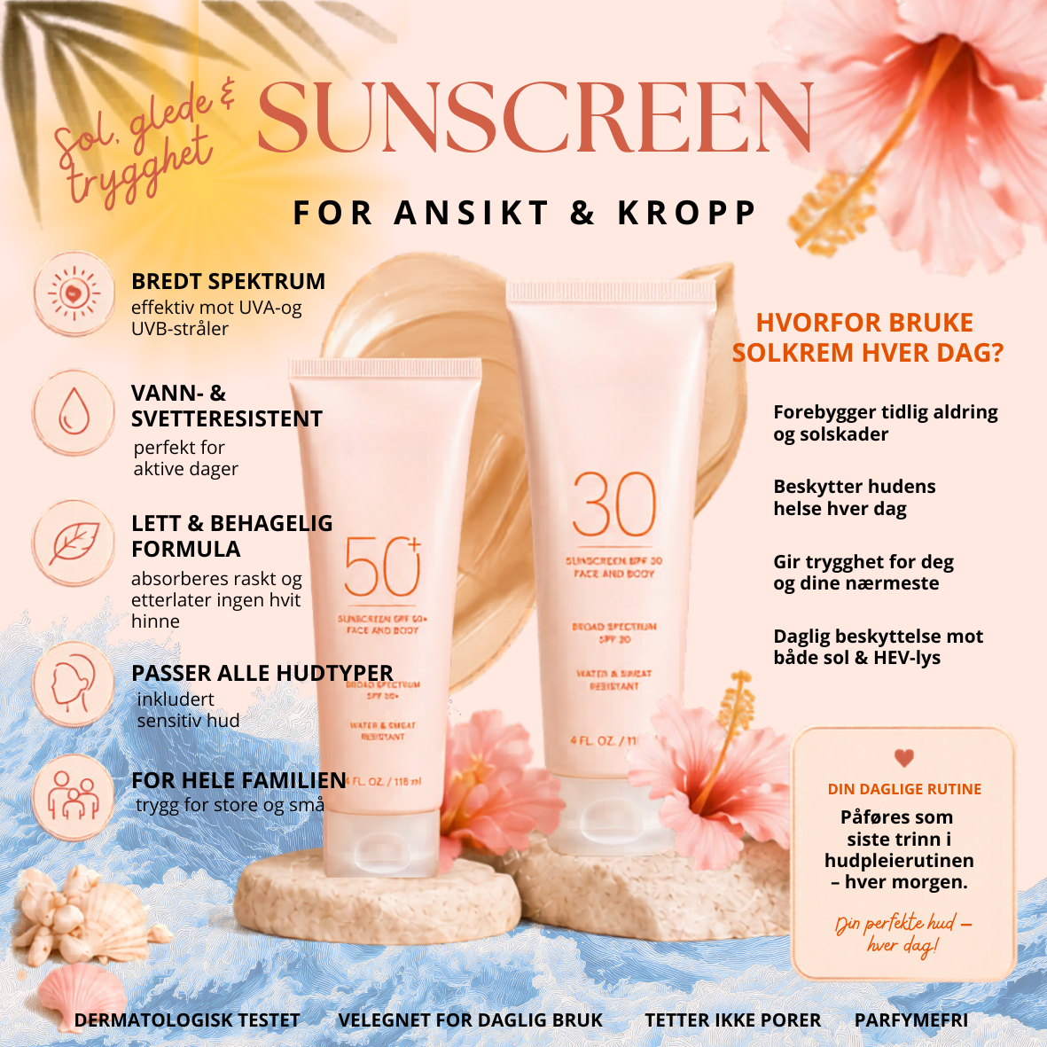 Sunscreen Produktkort ☀️