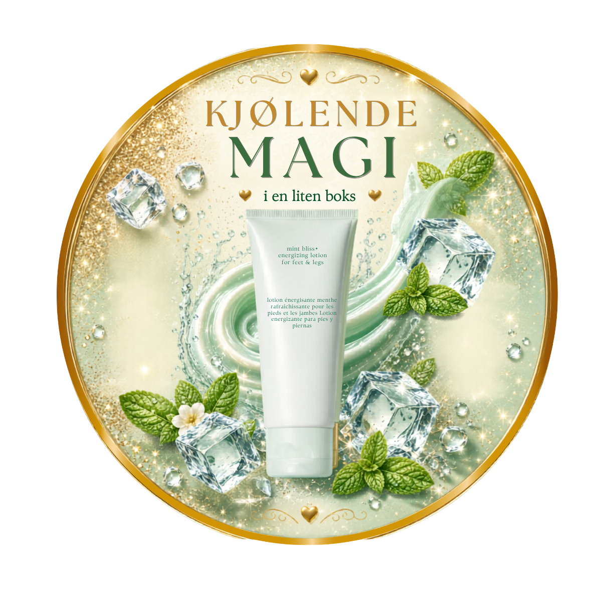 ✨ Gullboks 30 ml & klistremerke
