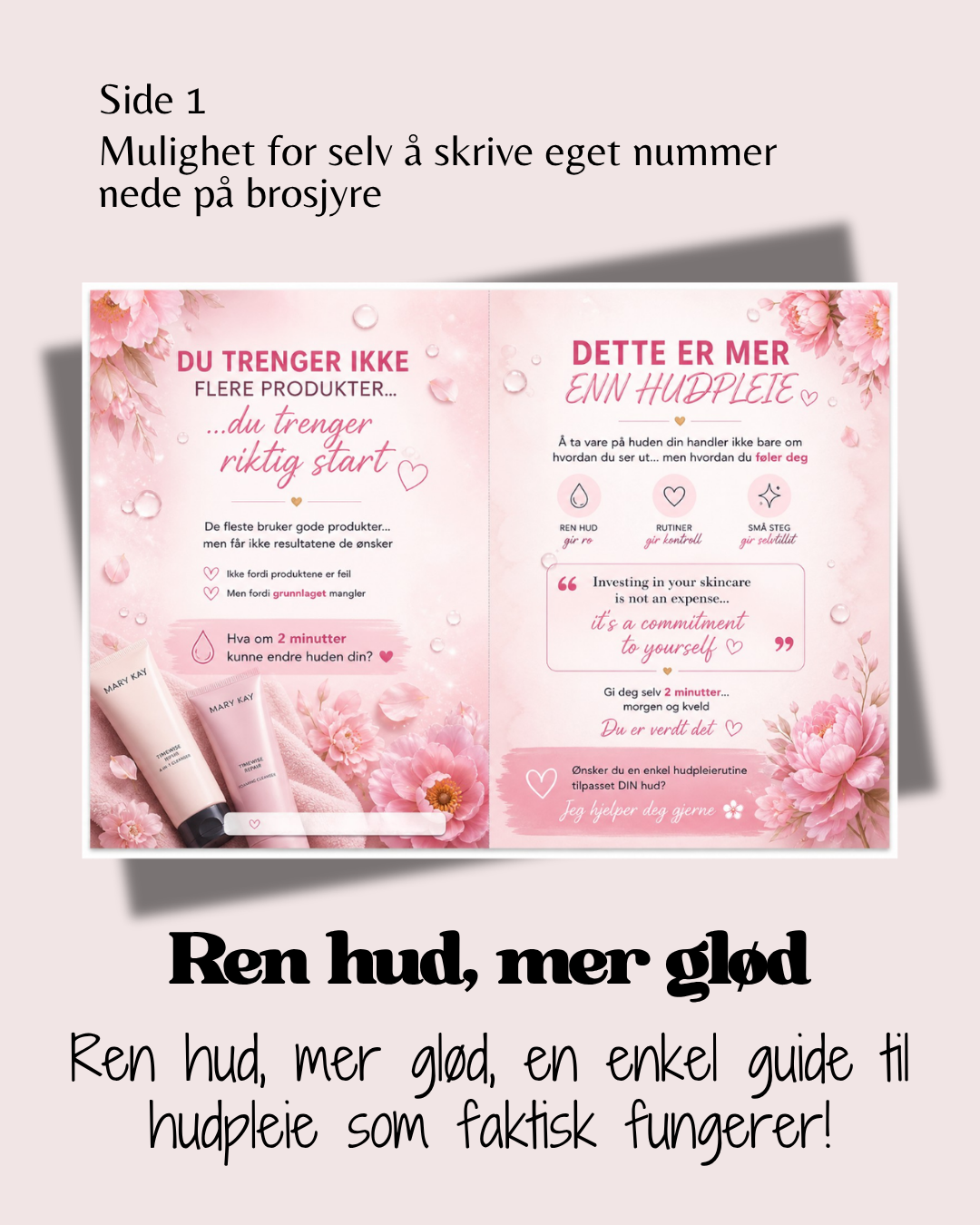 Ren hud, mer glød, en enkel guide til hudpleie som faktisk fungerer 🩷