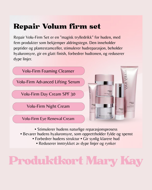 Produkt kort Mary Kay 💞 Repair Volum firm set.