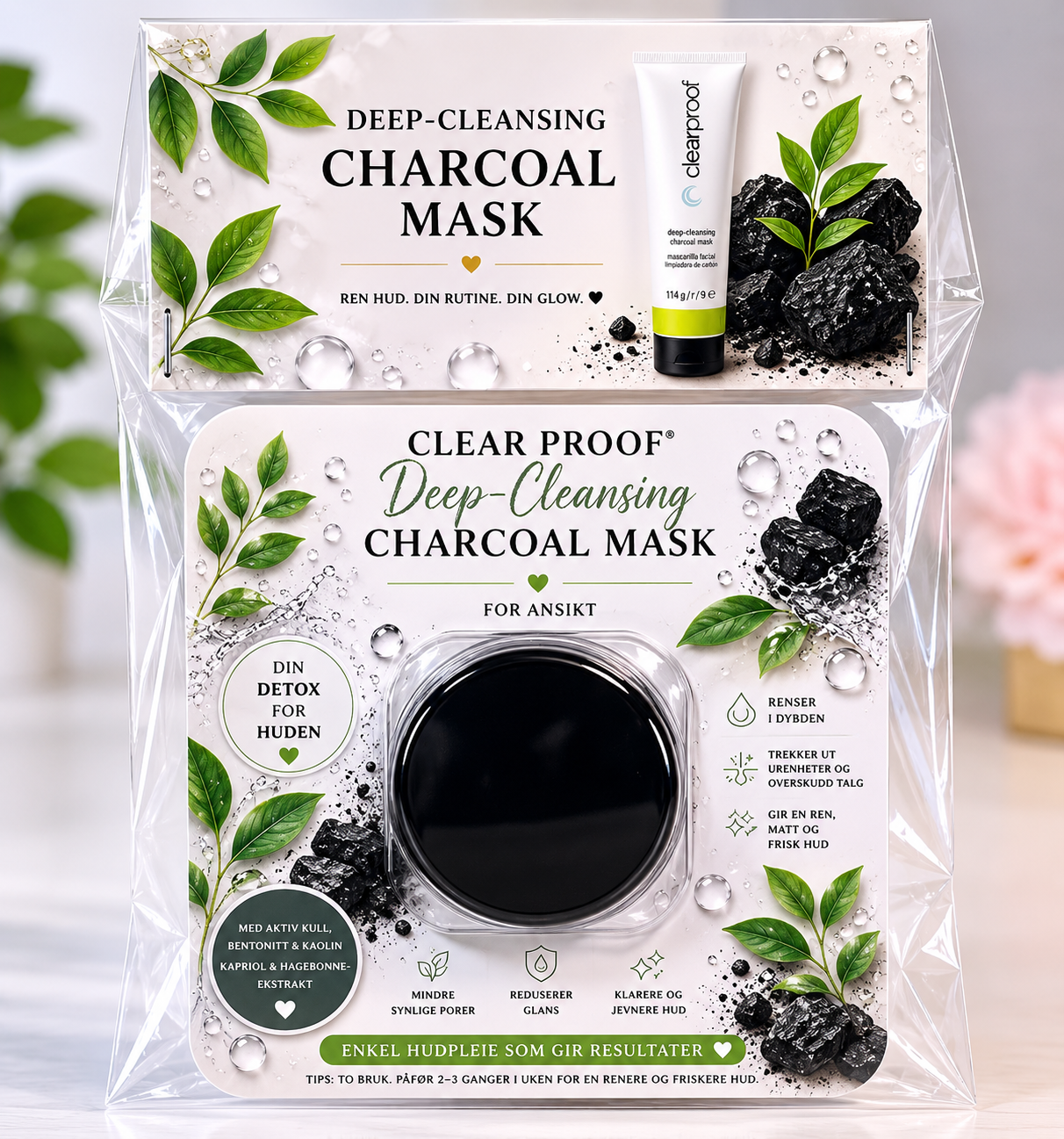 Toppkort charcoal deep cleansing mask 🖤