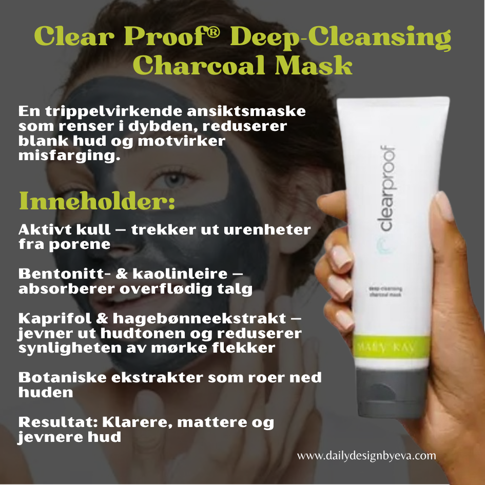 Toppkort charcoal deep cleansing mask 🖤