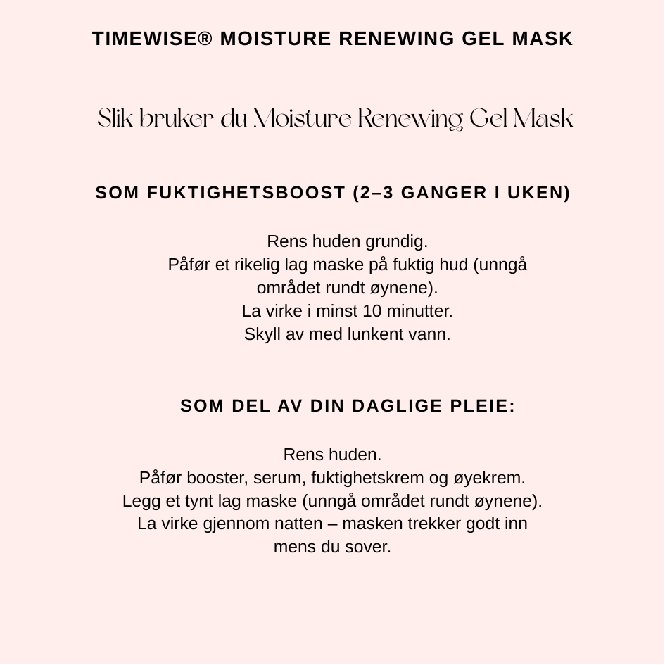 Produktkort TimeWise moisture Face Mask 💞