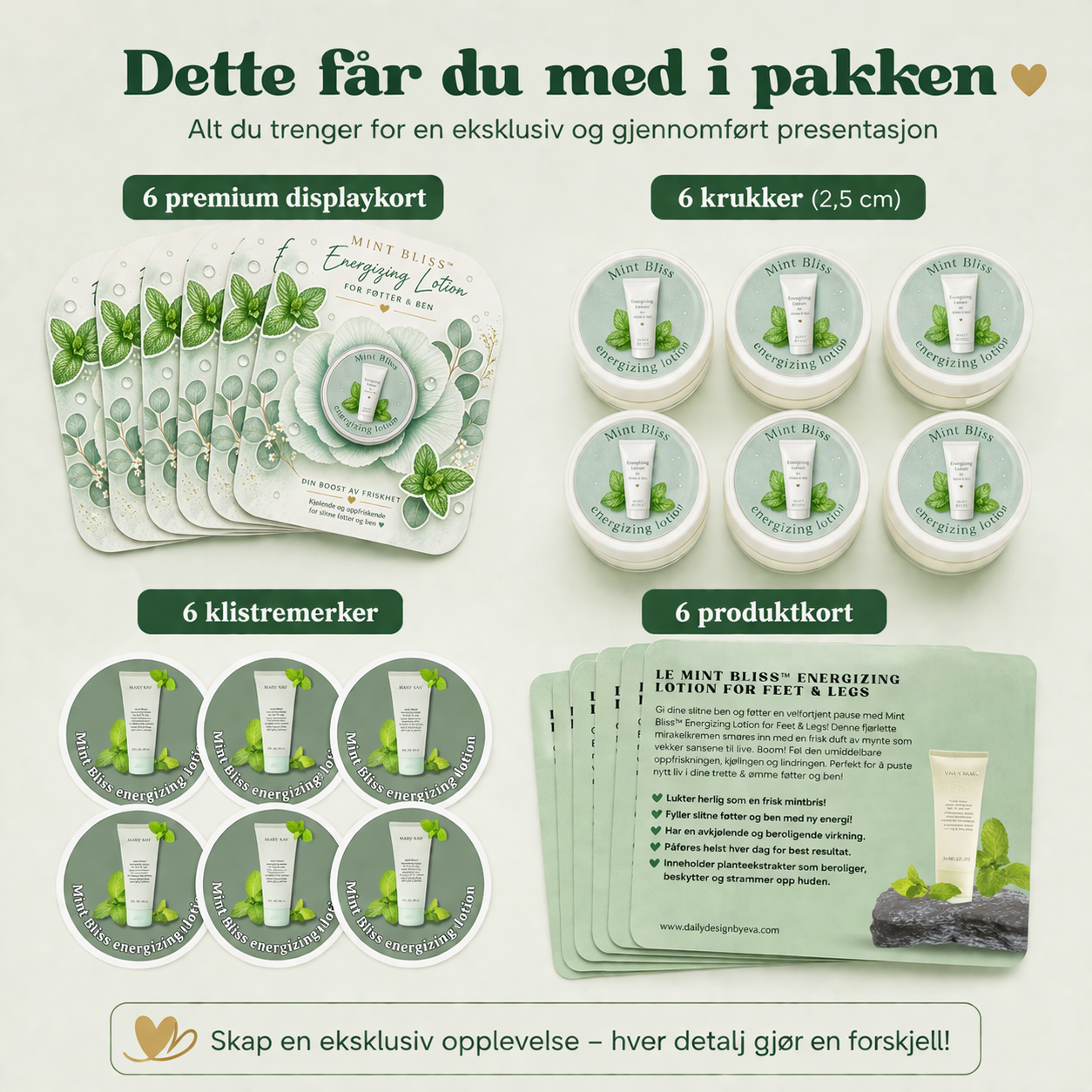 Premium displaykort for krukker 💚passer til krukker a 2,5 cm
